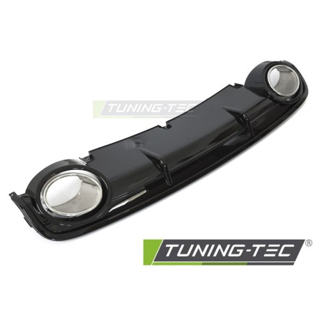 DIFFUSOR TWIN OUTLET GLOSSY BLACK SPORT STYLE fits AUDI A6 C6 04-11