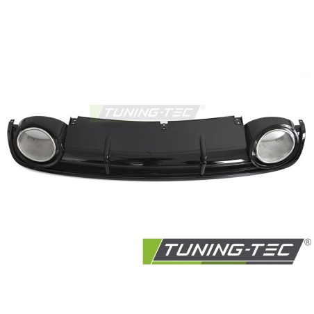 DIFFUSOR TWIN OUTLET GLOSSY BLACK SPORT STYLE fits AUDI A6 C6 04-11