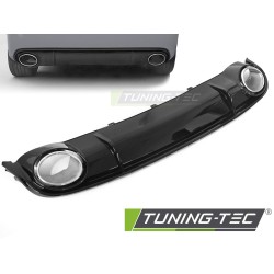 DIFFUSOR SINGLE OUTLET GLOSSY BLACK SPORT STYLE fits AUDI A4 B8 08-11