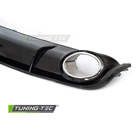 DIFFUSOR SINGLE OUTLET GLOSSY BLACK SPORT STYLE fits AUDI A4 B8 08-11