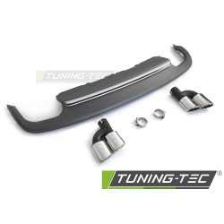 DIFFUSOR TWIN OUTLET SILVER SPORT S STYLE fits AUDI A5 8T 8F 11-16