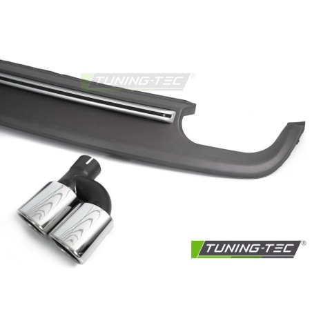 DIFFUSOR TWIN OUTLET SILVER SPORT S STYLE fits AUDI A5 8T 8F 11-16