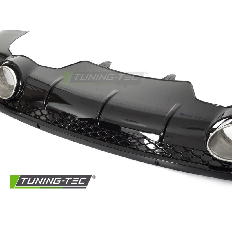 DIFFUSOR TWIN OUTLET PDC GLOSSY BLACK SPORT STYLE fits AUDI Q5 8R 12-16