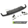 DIFFUSOR TWIN OUTLET SILVER BLACK SPORT S STYLE fits AUDI A7 C7 14-18