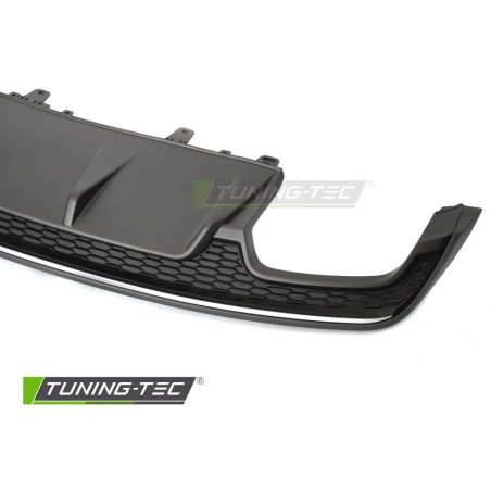 DIFFUSOR TWIN OUTLET SILVER BLACK SPORT S STYLE fits AUDI A7 C7 14-18