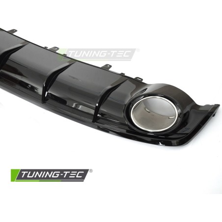 DIFFUSOR TWIN OUTLET GLOSSY BLACK SPORT STYLE fits AUDI A7 C7 14-18