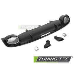 DIFFUSOR TWIN OUTLET GLOSSY BLACK SPORT STYLE fits AUDI A7 C7 10-14