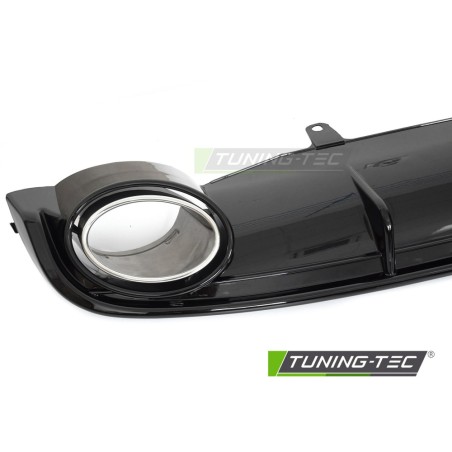 DIFFUSOR TWIN OUTLET GLOSSY BLACK SPORT STYLE fits AUDI A7 C7 10-14