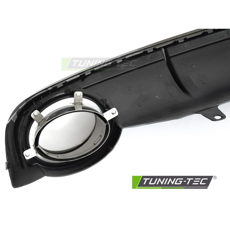 DIFFUSOR TWIN OUTLET GLOSSY BLACK SPORT STYLE fits AUDI A7 C7 10-14