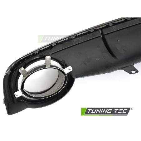 DIFFUSOR TWIN OUTLET GLOSSY BLACK SPORT STYLE fits AUDI A7 C7 10-14
