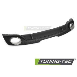 DIFFUSOR TWIN OUTLET MATT BLACK SPORT STYLE fits AUDI TT 8J 06-14