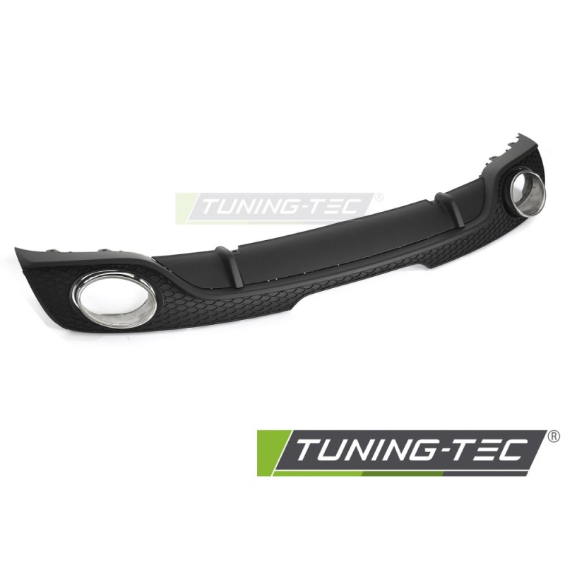 DIFFUSOR TWIN OUTLET MATT BLACK SPORT STYLE fits AUDI TT 8J 06-14