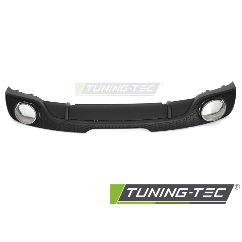 DIFFUSOR TWIN OUTLET MATT BLACK SPORT STYLE fits AUDI TT 8J 06-14