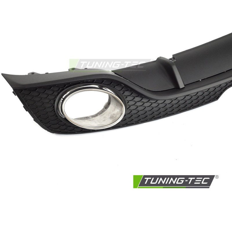 DIFFUSOR TWIN OUTLET MATT BLACK SPORT STYLE fits AUDI TT 8J 06-14