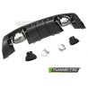 DIFFUSOR TWIN OUTLET GLOSSY BLACK SPORT STYLE fits AUDI TT 8S 14-18
