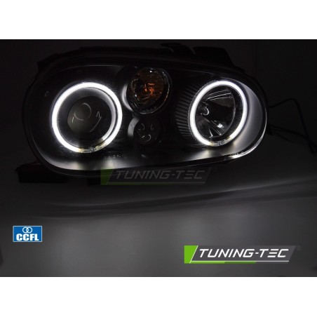 HEADLIGHTS ANGEL EYES CCFL BLACK fits VW GOLF IV 97-03