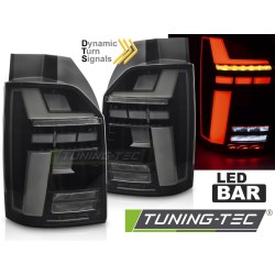 LED BAR TAIL LIGHTS SMOKE SEQ fits VW T6 15-19 / T6.1 20-24