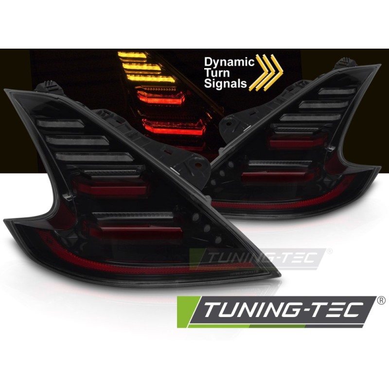 FULL LED TAIL LIGHTS BLACK SMOKE fits NISSAN 370Z 09-20