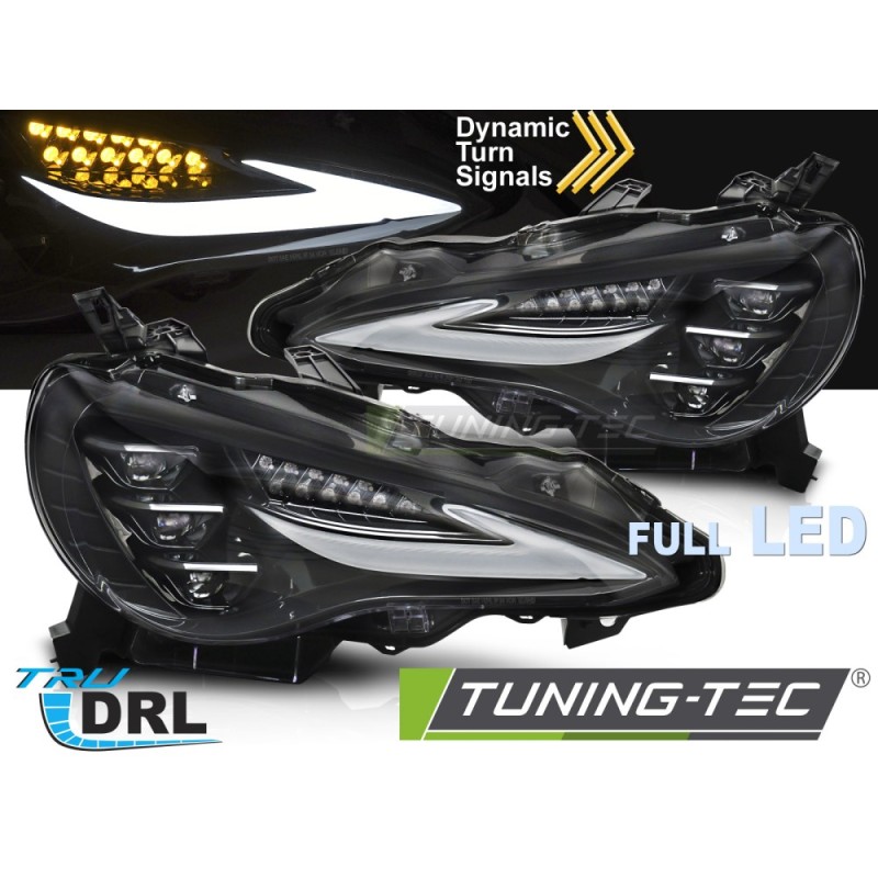 HEADLIGHTS FULL LED SEQ DRL fits TOYOTA GT86 12-21