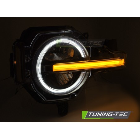 HEADLIGHTS FULL LED DRL BLACK fits FORD BRONCO 21-24