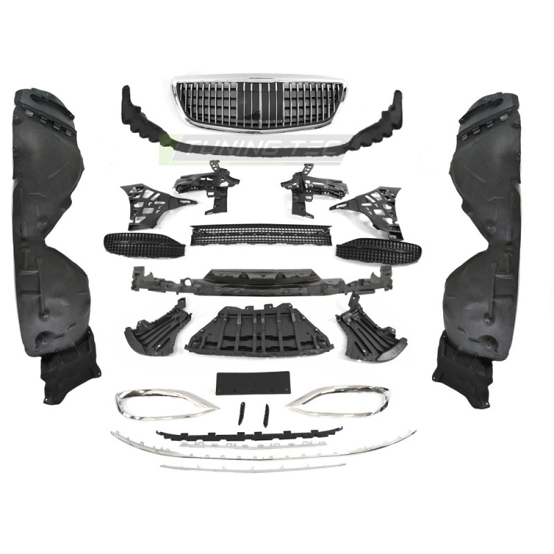 FRONT BUMPER SPORT STYLE PDC ACC fits MERCEDES S-CLASS W222 18-20