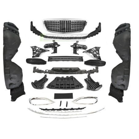 FRONT BUMPER SPORT STYLE PDC ACC fits MERCEDES S-CLASS W222 18-20