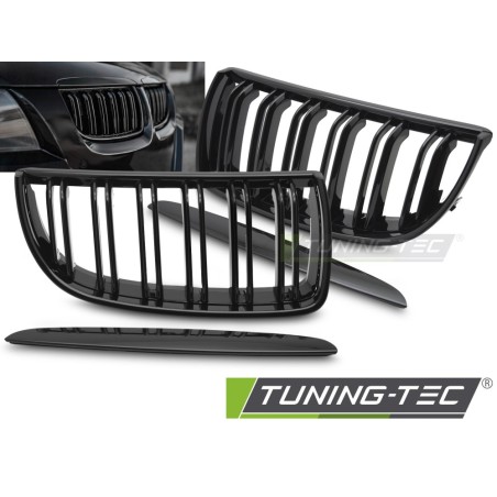 GRILLE SPORT GLOSSY BLACK DOUBLE BAR fits BMW E90 / E91 05-08