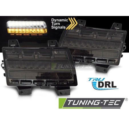 FRONT DIRECTION DRL SEQ SMOKE fits JEEP WRANGLER JL 18-23