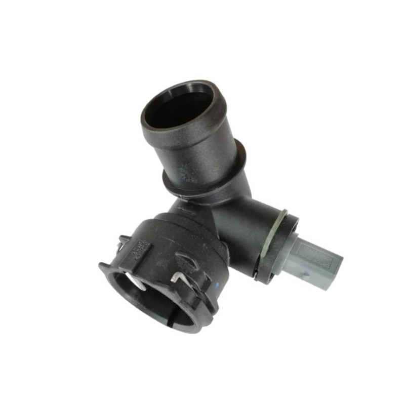 Coolant flange lower with temperature sensor VW Audi Seat Skoda