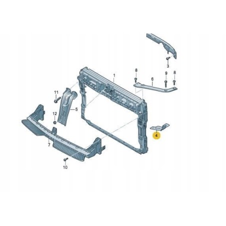 Headlamp side support bracket right VW Caddy V Tiguan Allspace Tarraco