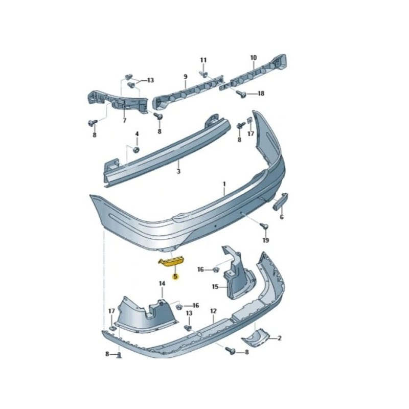 Rear right reflector Seat Leon Ibiza Cordoba Cupra R