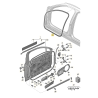 Front door inner gasket left right AUDI Q7 II 2016-2024