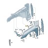 Front fender Centre bracket  mount Audi A3 2020- 8Y0821469