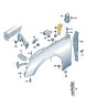 Front fender Rear right bracket Audi A5 2016-2025 8W6821434