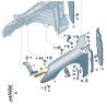 Front fender right bracket Audi A3 2020- 8Y0821092