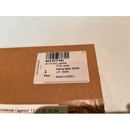 Front glass sunroof panel gasket Audi A6 C8  2018-2025