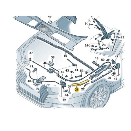 Headlight cover cap right Audi A5 10/2019-2024 | 8W6805286B