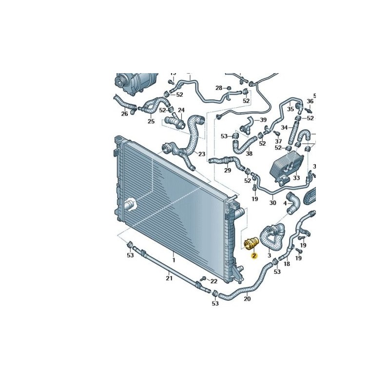 Radiator upper hose quick connector 4K0122293CK Audi A6 A7 2019-2025 3.0