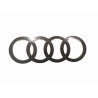 Rear emblem tailgate badge stiker Audi ring black AUDI Q7 FL 12/2023-