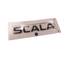 Rear emblem badge letters black SCALA
