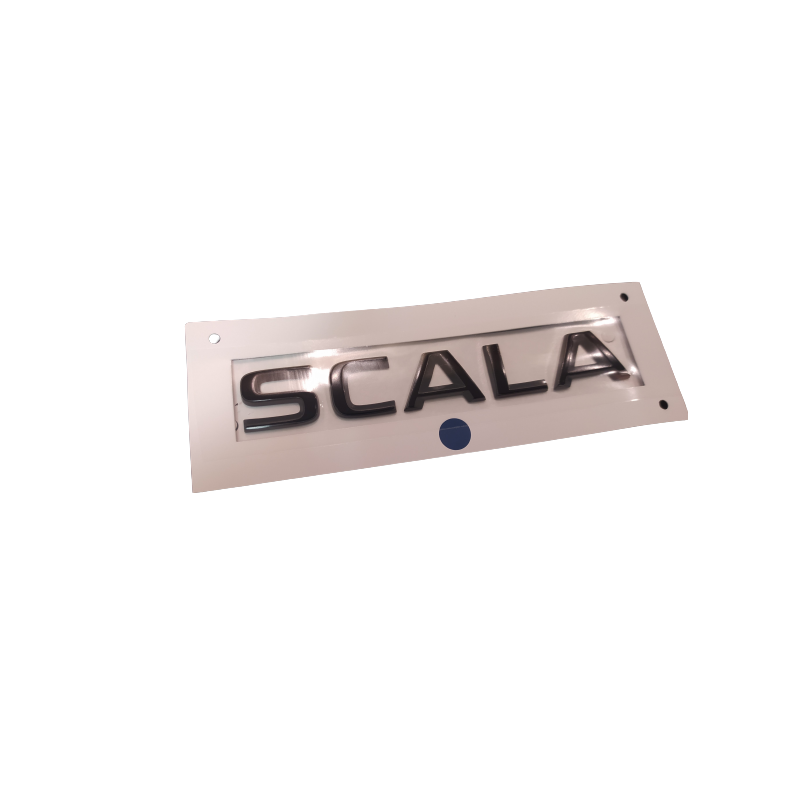 Rear emblem badge letters black SCALA