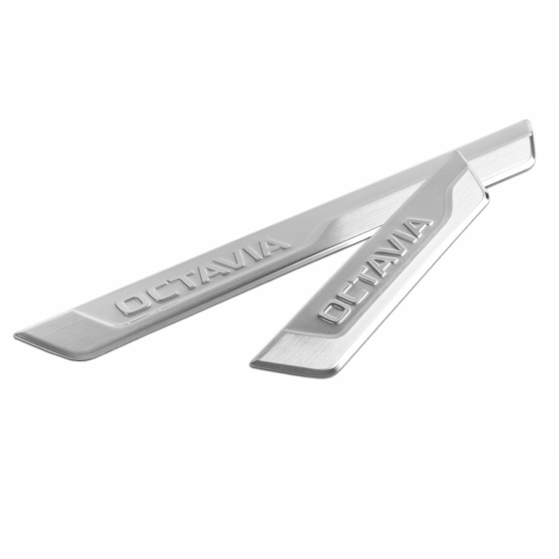 Side sill caps 4 pieces silver SKODA OCTAVIA IV 2020-