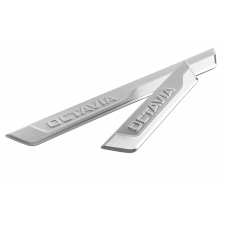 Side sill caps 4 pieces silver SKODA OCTAVIA IV 2020-