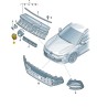 Front grille logo badge VW Passat B9 10/2023-08/2025