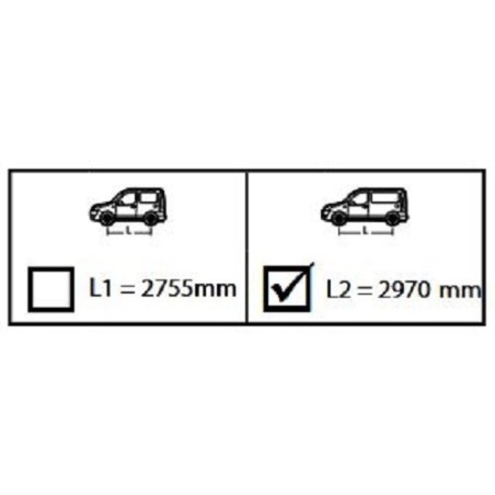 NORDRIVE KARGO Barres de Toit 4-Barres pour FORD TRANSIT CONNECT 3. GEN. (2024+) TR16K58002