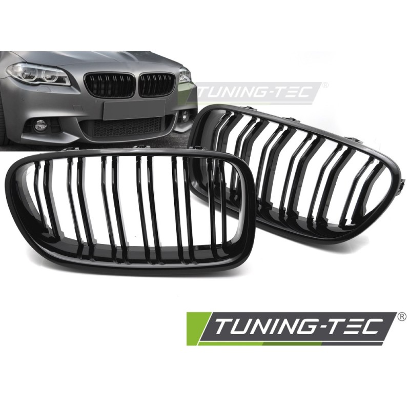 GRILLE SPORT GLOSSY BLACK DOUBLE BAR fits BMW F10 / F11 10-16
