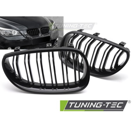 GRILLE SPORT GLOSSY BLACK DOUBLE BAR fits BMW E60 / E61 03-10