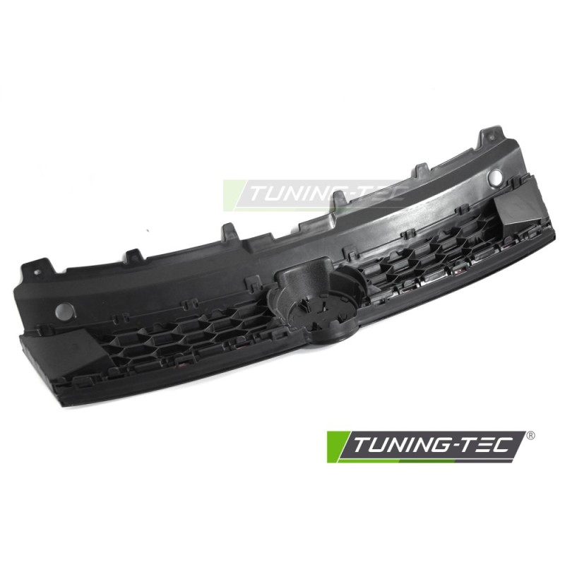 GRILLE SPORT STYLE GLOSSY BLACK with RED LINE fits VW POLO 6R 09-17