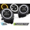 HEADLIGHTS TUBE LIGHT BLACK DRL fits MINI (COOPER) F55 / F56 / F57 14-17