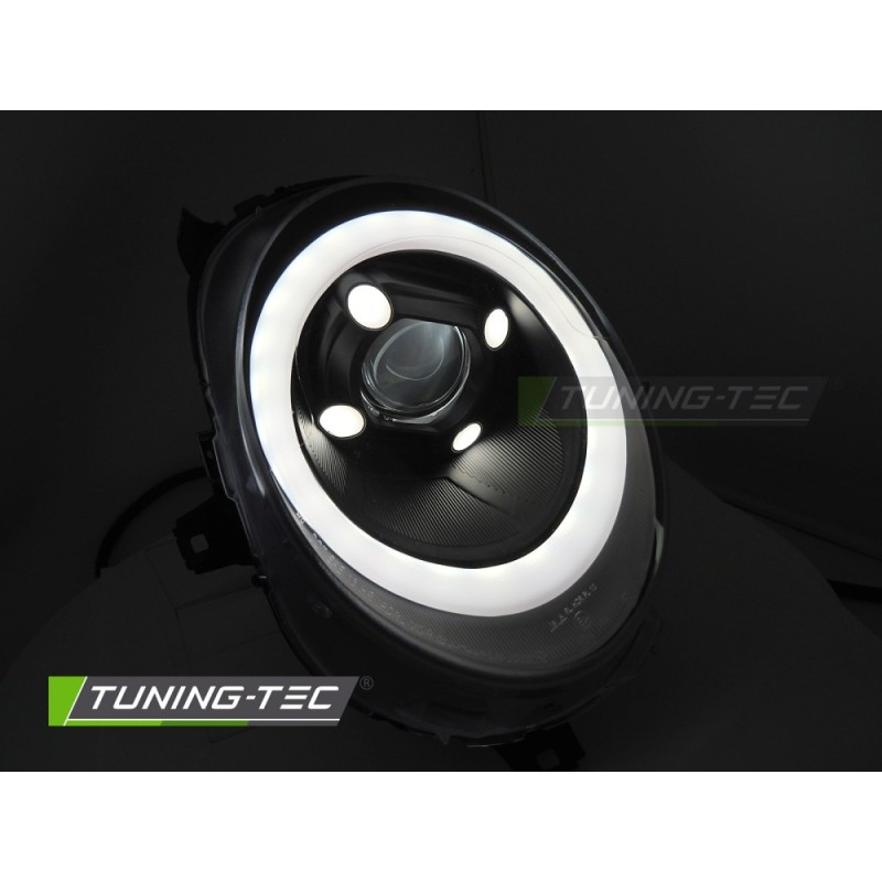 HEADLIGHTS TUBE LIGHT BLACK DRL fits MINI (COOPER) F55 / F56 / F57 14-17